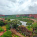 An aerial view of Badami