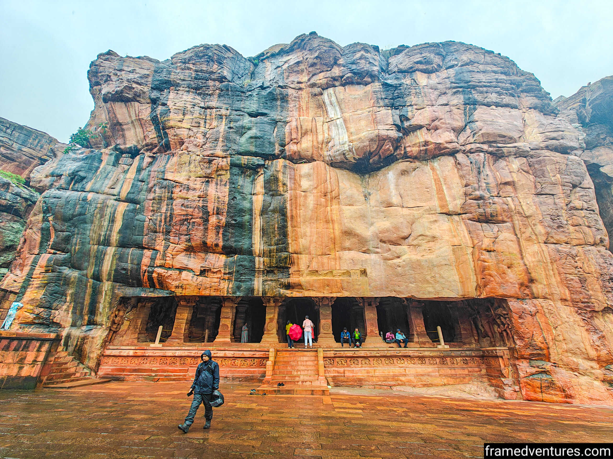 One of the cave temples in Badami