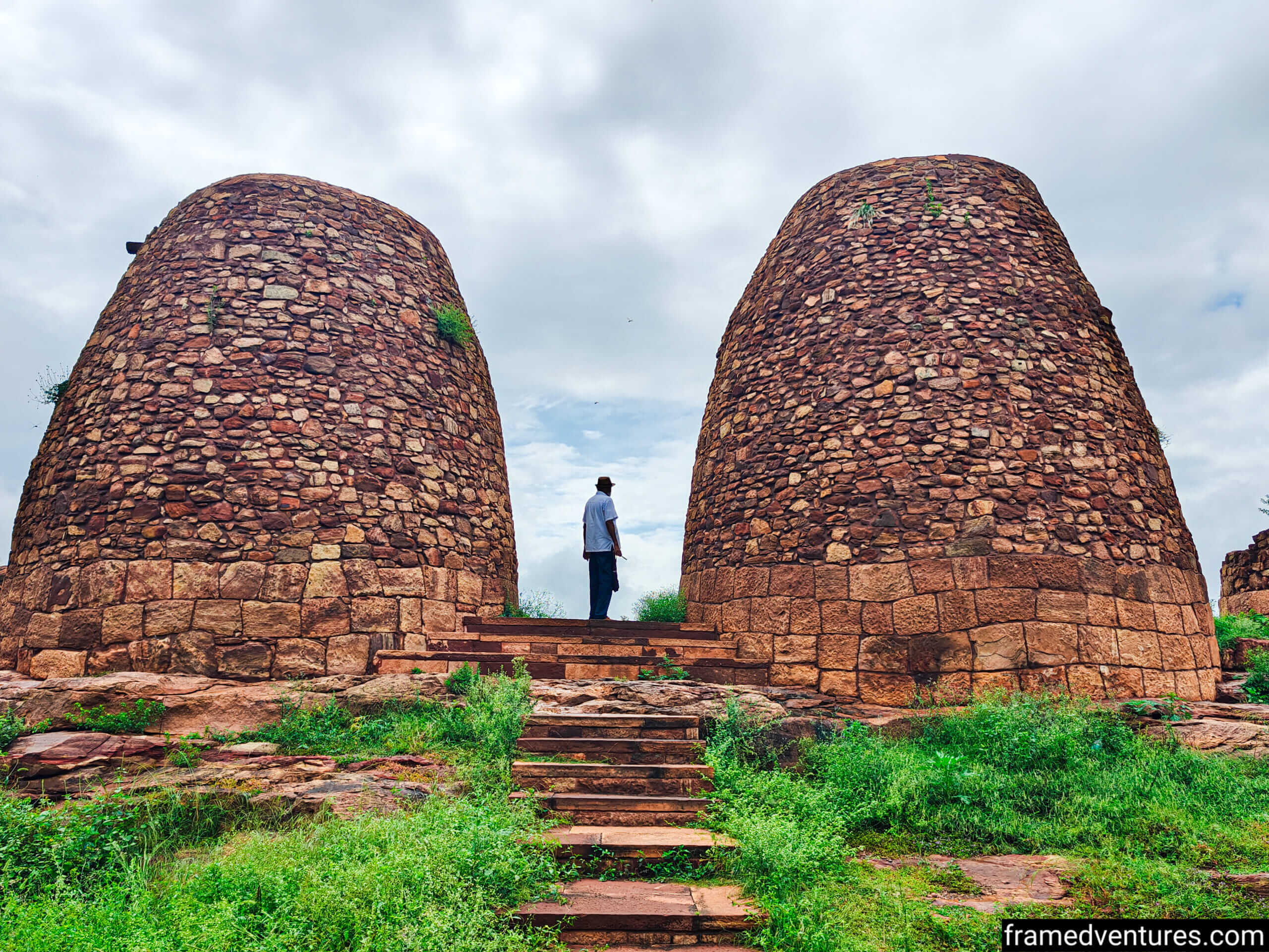 Two granaries that belong to the Badami Fort