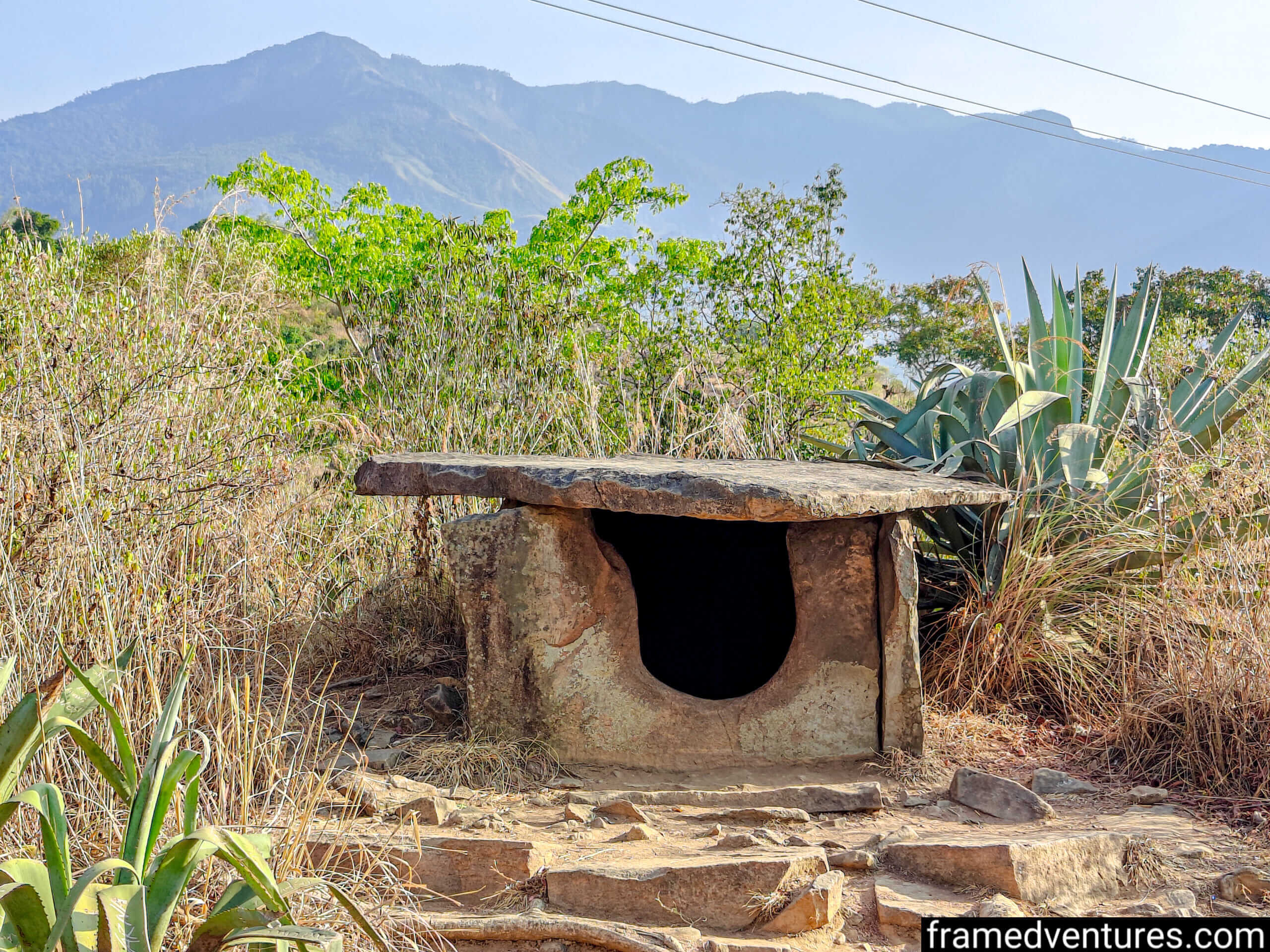 A dolmen at Muniyara - Anakottapara Park in Marayoor