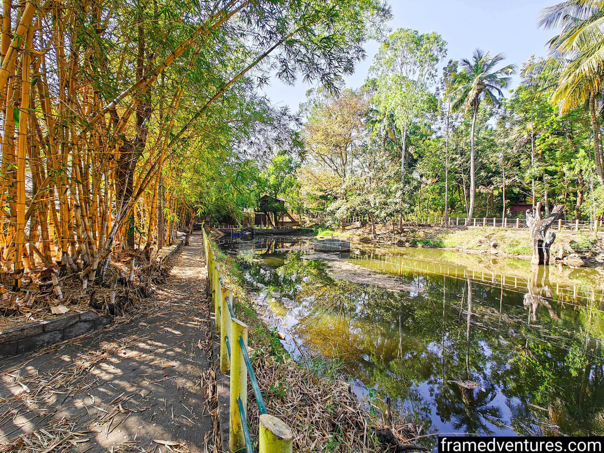 A reservoir at Cure Monastery in Marayoor