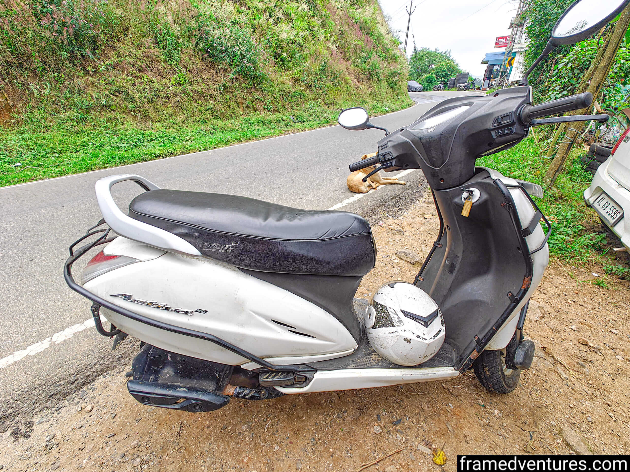 A scooty in Munnar