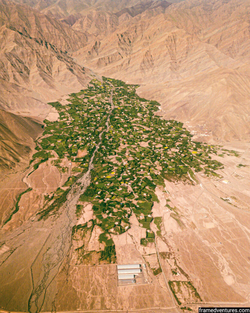 aerial view of ladakh