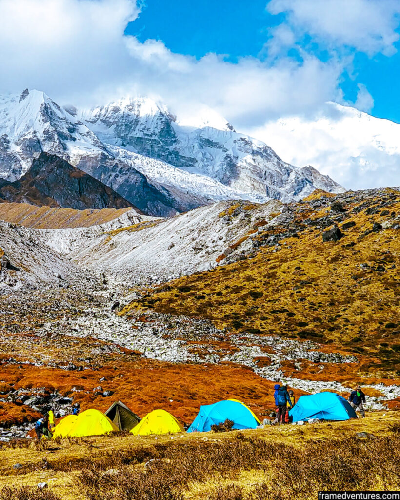 camping at goechala trek