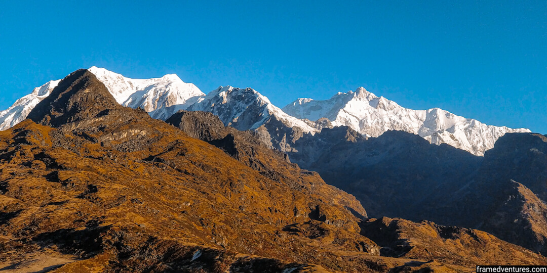 goechala trek bikat Framedventures